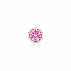 2mm Round Crystal Glue-Set Nose Stud in 925 sterling silver – size guide