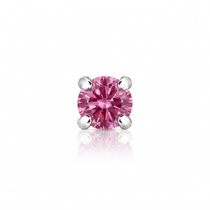 2mm Round Crystal Prong-Set Nose Stud in 925 sterling silver – size guide