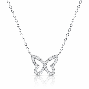 Butterfly Necklace in 925 sterling silver – main view