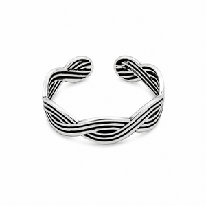 Élan Wave Toe Ring in 925 sterling silver – main view