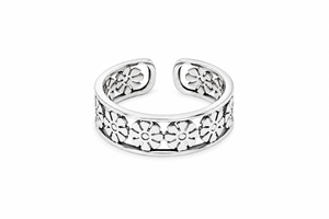 Fleuré Bloom Toe Ring in 925 sterling silver – main view
