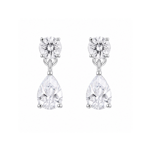 Celeste Teardrop Dangle Earrings in 925 sterling silver – main view