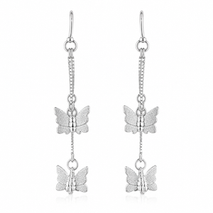 Celestial Butterfly Cascade Earrings in 925 sterling silver – main view