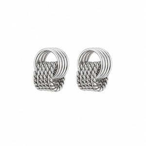 Celestial Knot Stud Earrings in 925 sterling silver – main view