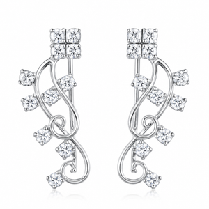 Celestial Vine Ear Climber Earrings in 925 sterling silver – main view