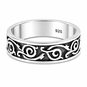 Celtic Spiral Lace Ring in 925 sterling silver – main view