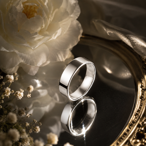 Eclipse Flat Band Ring in 925 sterling silver – additional view