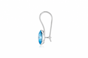 Marquise Solitaire Threader Earrings in 925 sterling silver – additional view
