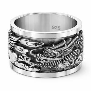 Dragon Spinner Ring in 925 sterling silver – main view