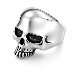 Skull Statement Ring in 925 sterling silver – side view