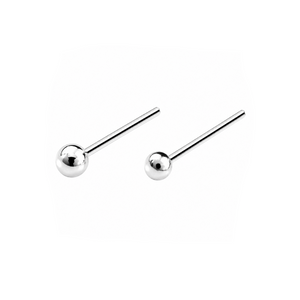 Classic Ball Nose Pin Stud in 925 sterling silver – main view