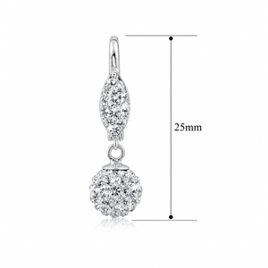Celestial Drop Orb Earrings in 925 sterling silver – additional view