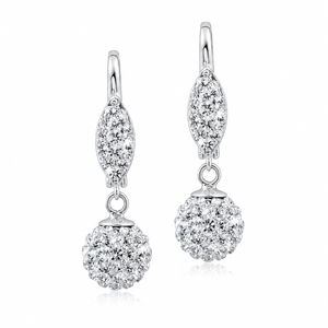 Celestial Drop Orb Earrings in 925 sterling silver – main view