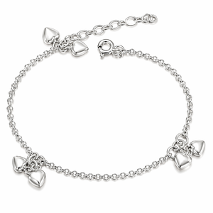 Triple Double Heart Bracelet in 925 sterling silver – main view