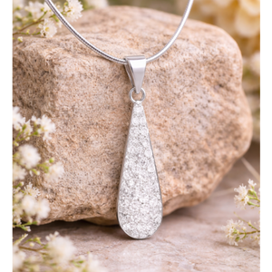 Teardrop Pendant in 925 sterling silver – additional view