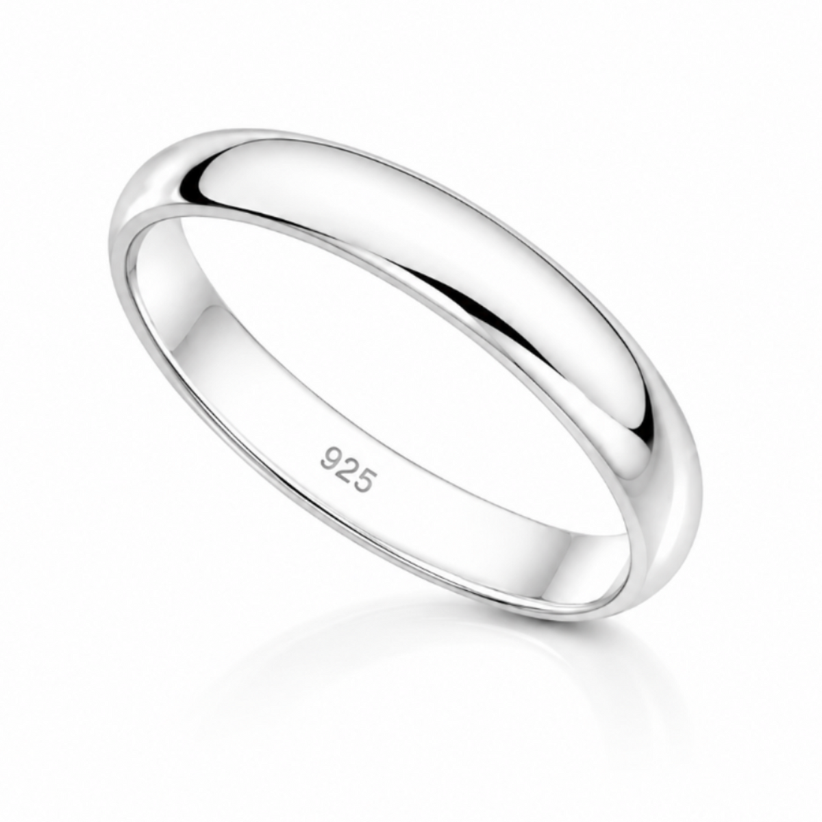 Classic Sterling Silver Wedding Band