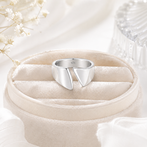 Adjustable Silver Thumb Cuff Ring in 925 sterling silver – side view