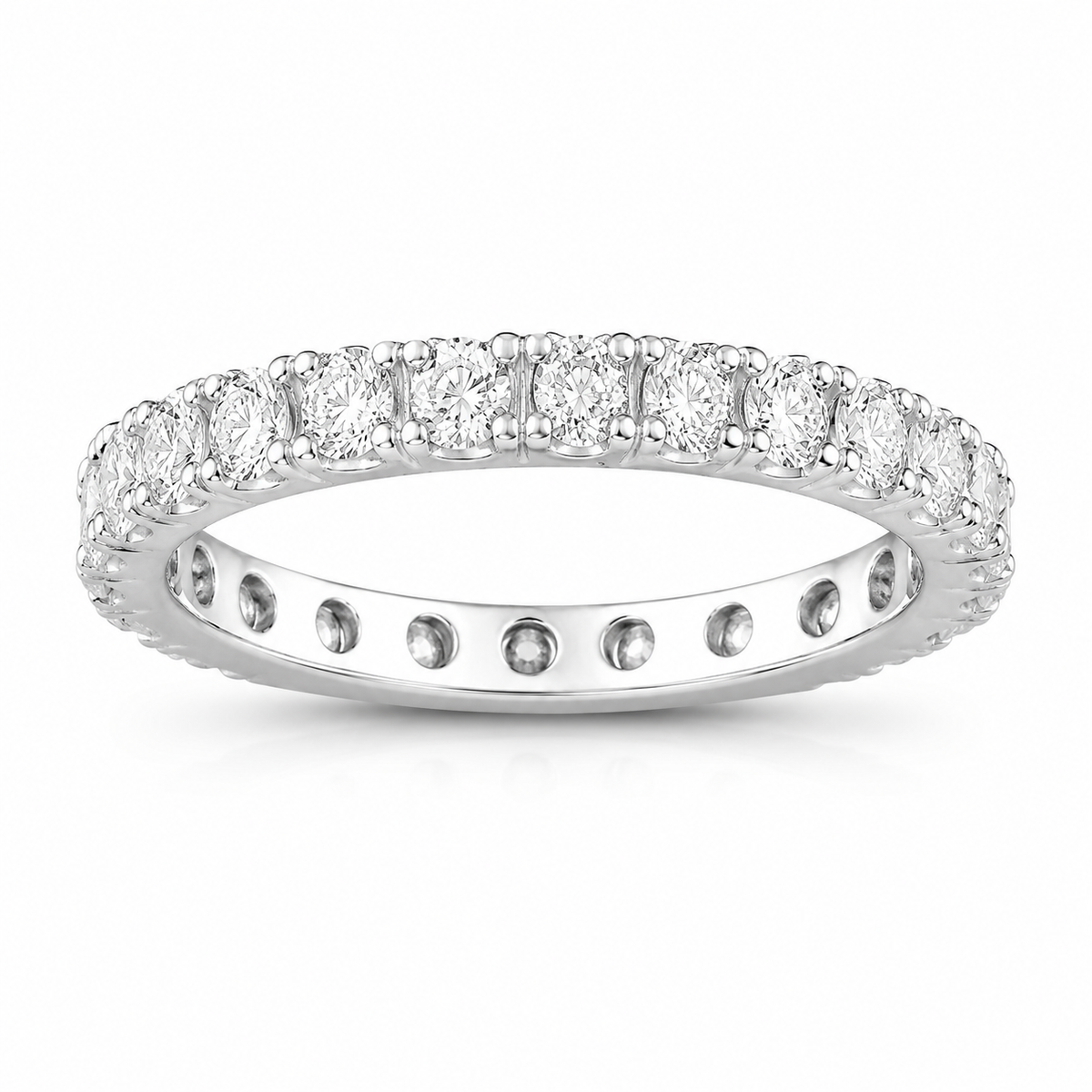Celeste Cubic Zirconia Eternity Ring in 925 Sterling Silver