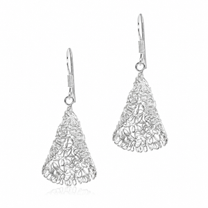 Celestia Filigree Triangle Earrings in 925 sterling silver – main view