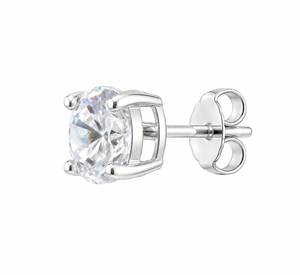 Celestial Solitaire Stud Earrings in 925 sterling silver – additional view