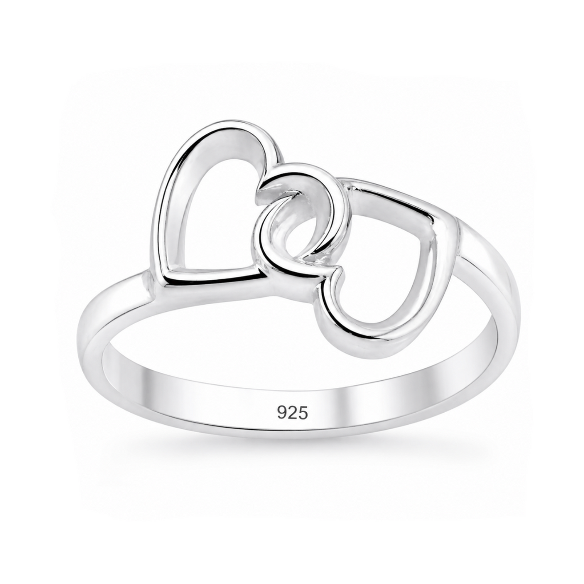 Cutout Double Hearts Ring