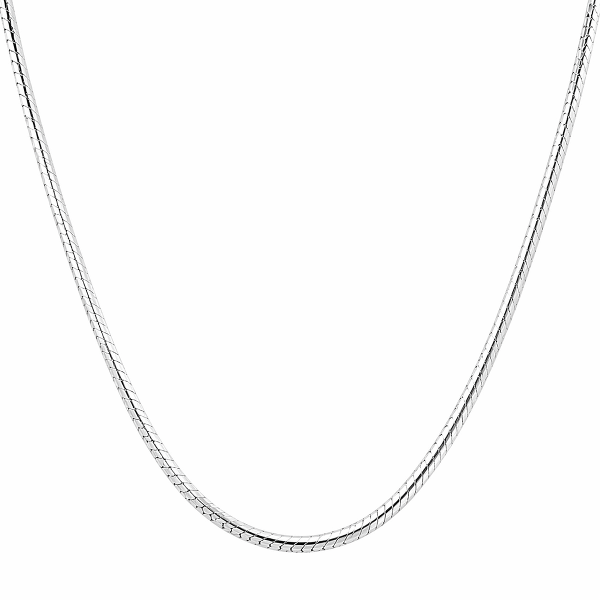 Diamond Cut Rope Chain in 925 sterling silver – side view