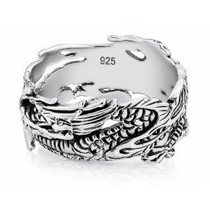 Dragon Band Ring in 925 sterling silver – main view