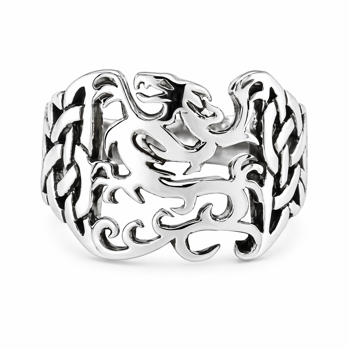 Dragon Cutout Ring in 925 sterling silver – main view