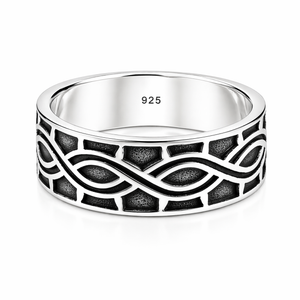 Infinity Band Ring in 925 sterling silver – main view