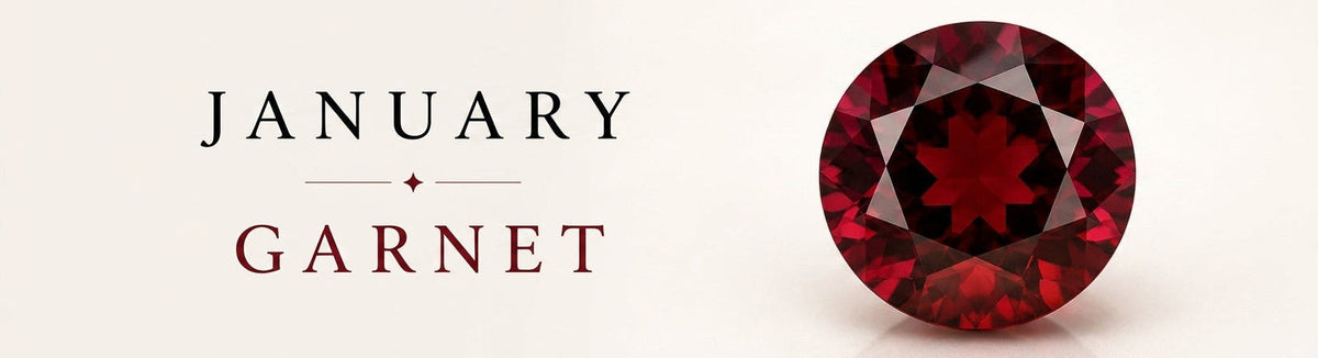 January — Garnet banner