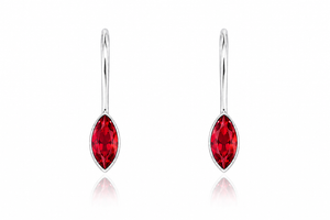 Marquise Solitaire Threader Earrings in 925 sterling silver – main view