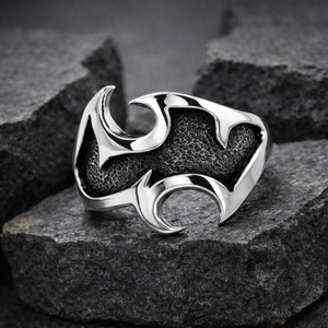 Tribal Blade Tattoo Ring in 925 sterling silver – additional view