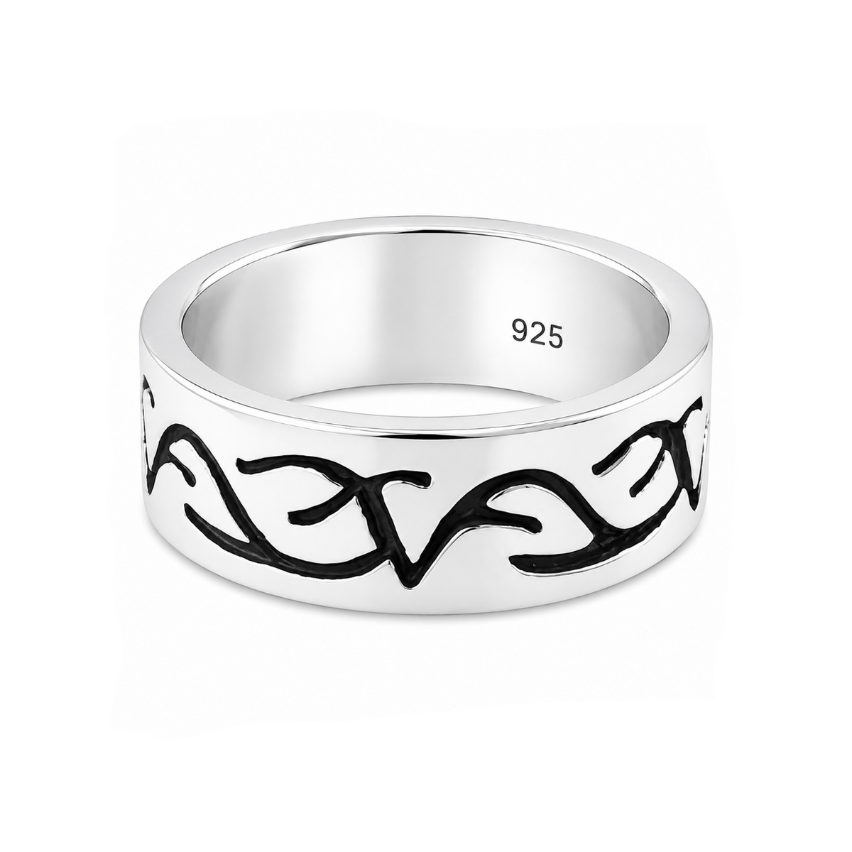 Tribal Vine Shadow Flow Ring