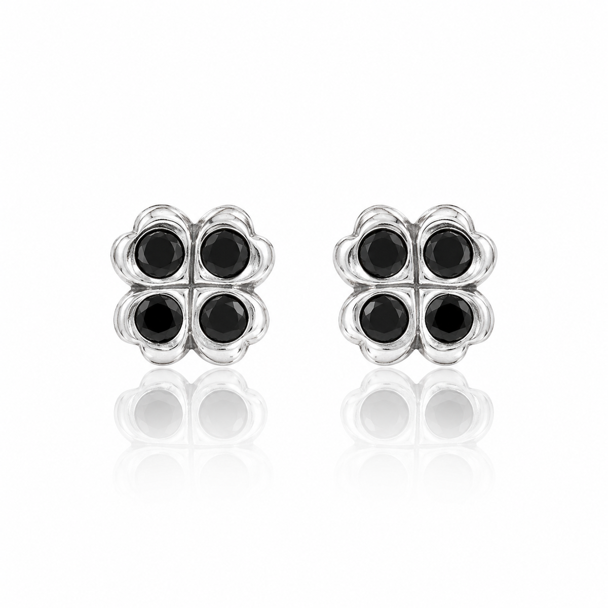 Boucles d'oreilles clous Midnight Clover