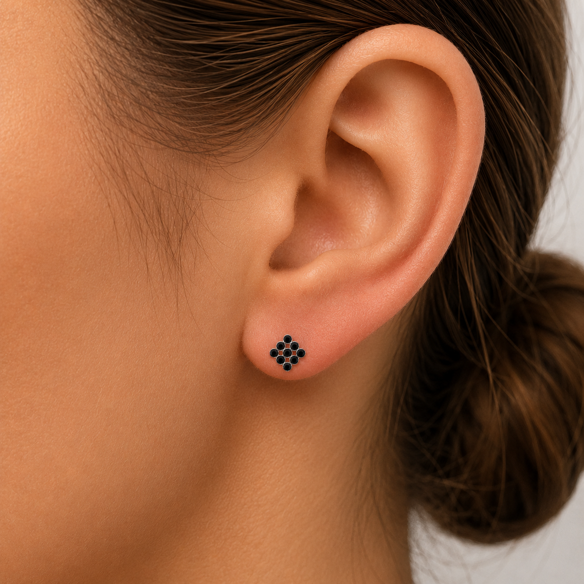 Boucles d'oreilles puces Midnight Mosaic