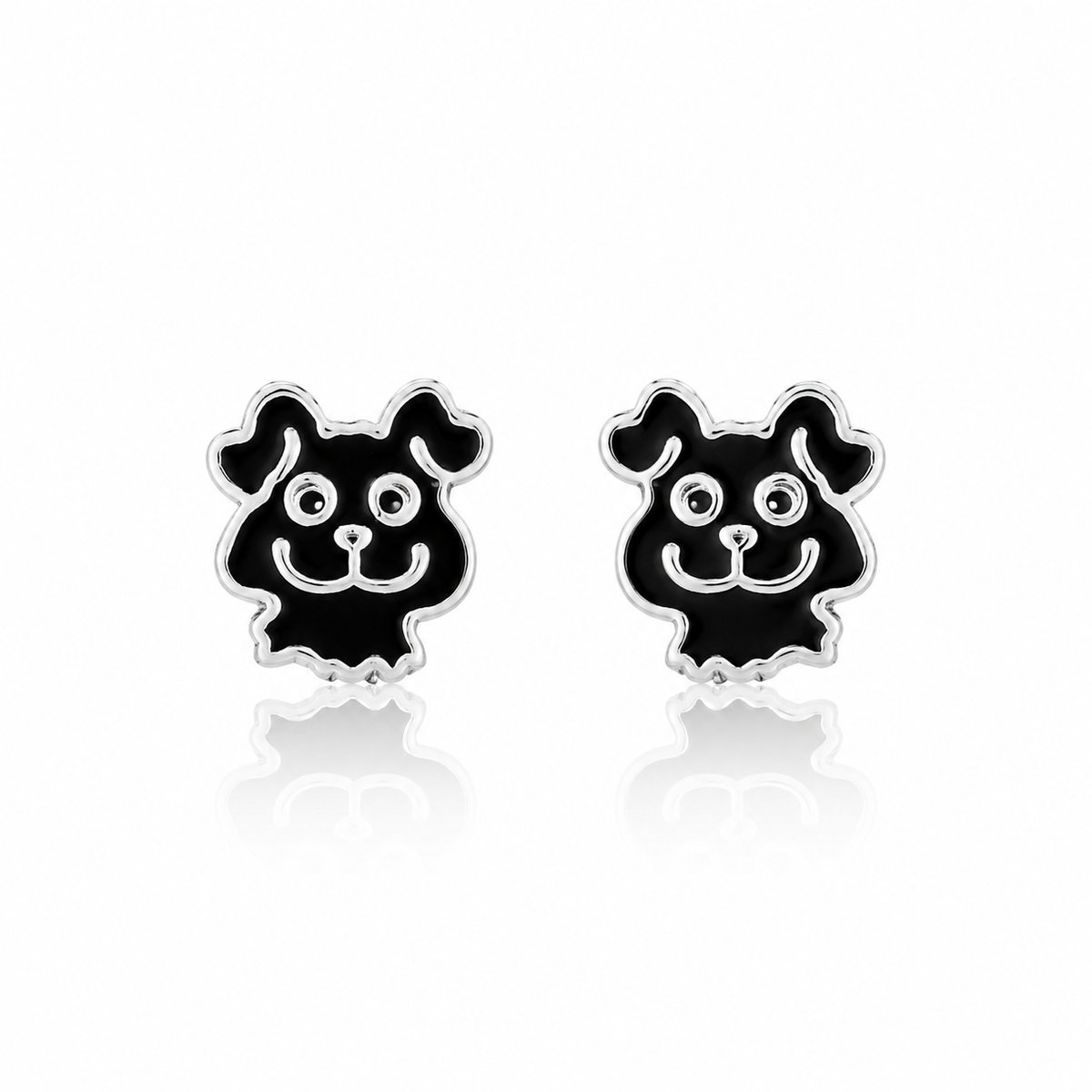 Boucles d'oreilles puces Midnight Puppy