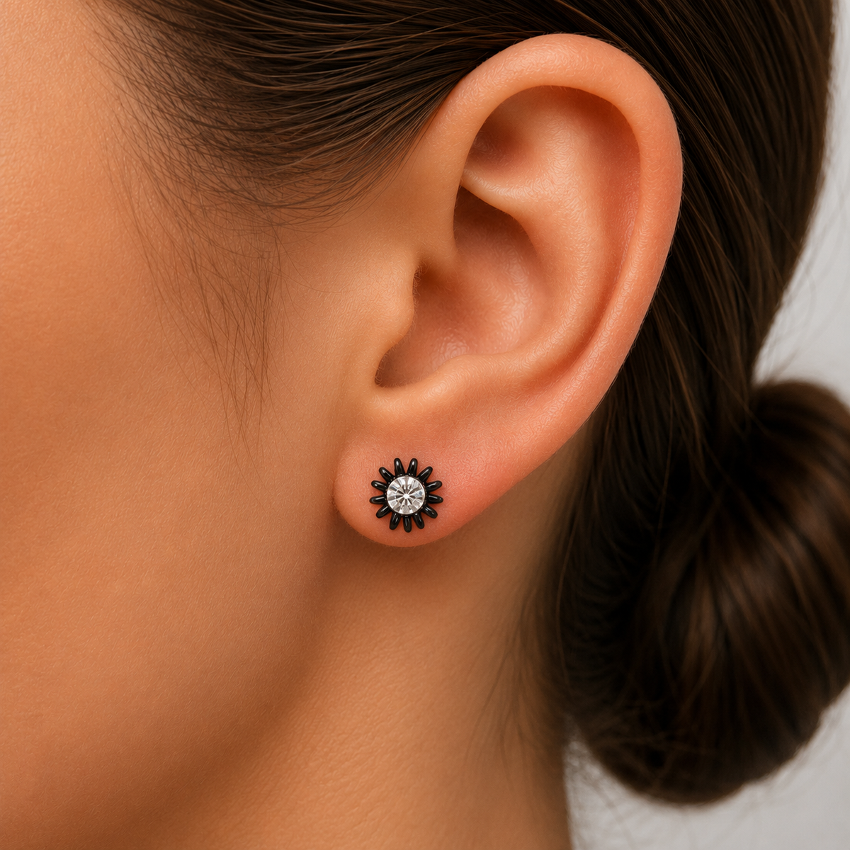 Boucles d'oreilles clous Midnight Sunburst