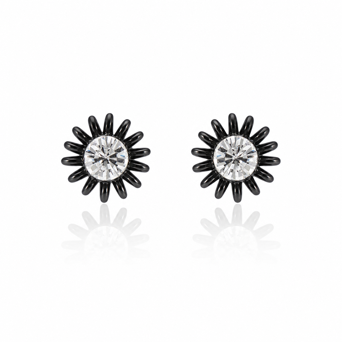Boucles d'oreilles clous Midnight Sunburst