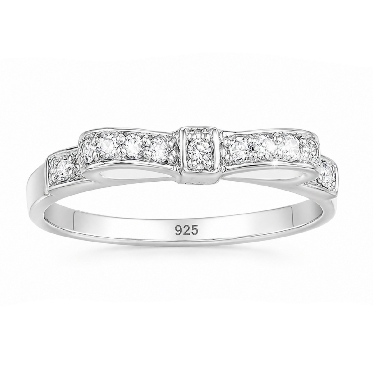 Pavé Bow Ring Band