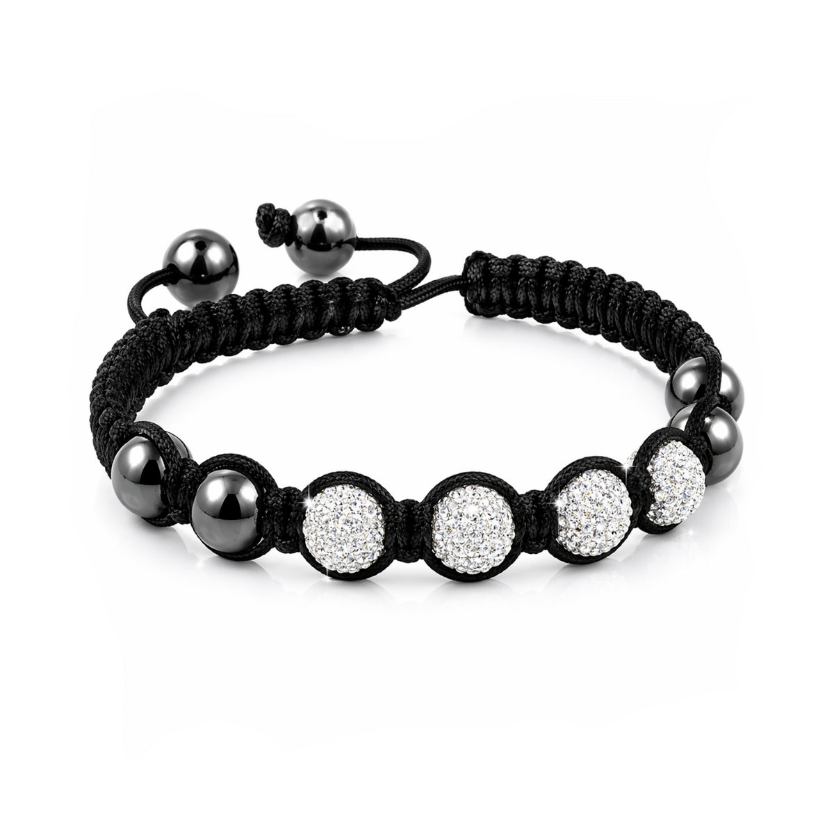 Four-Ball Shamballa Bracelet in 925 sterling silver – main view