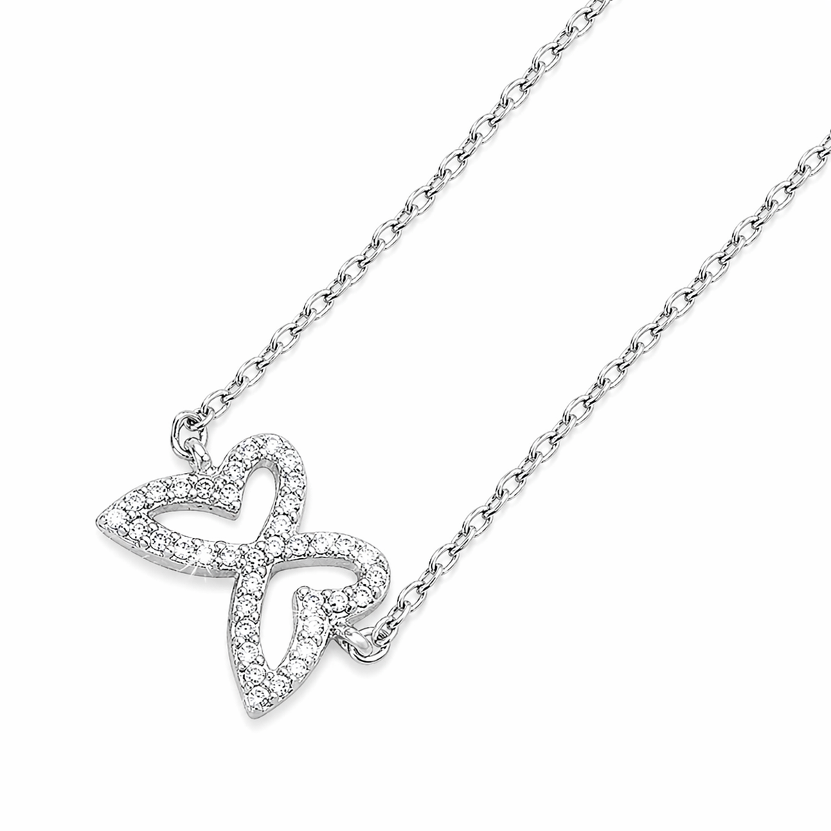 Butterfly Bracelet in 925 sterling silver – side view