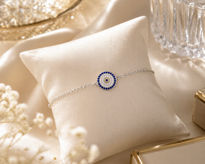 Evil Eye Bracelet in 925 sterling silver – side view