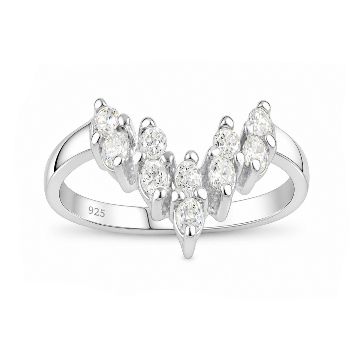 Sterling Silver V Ring