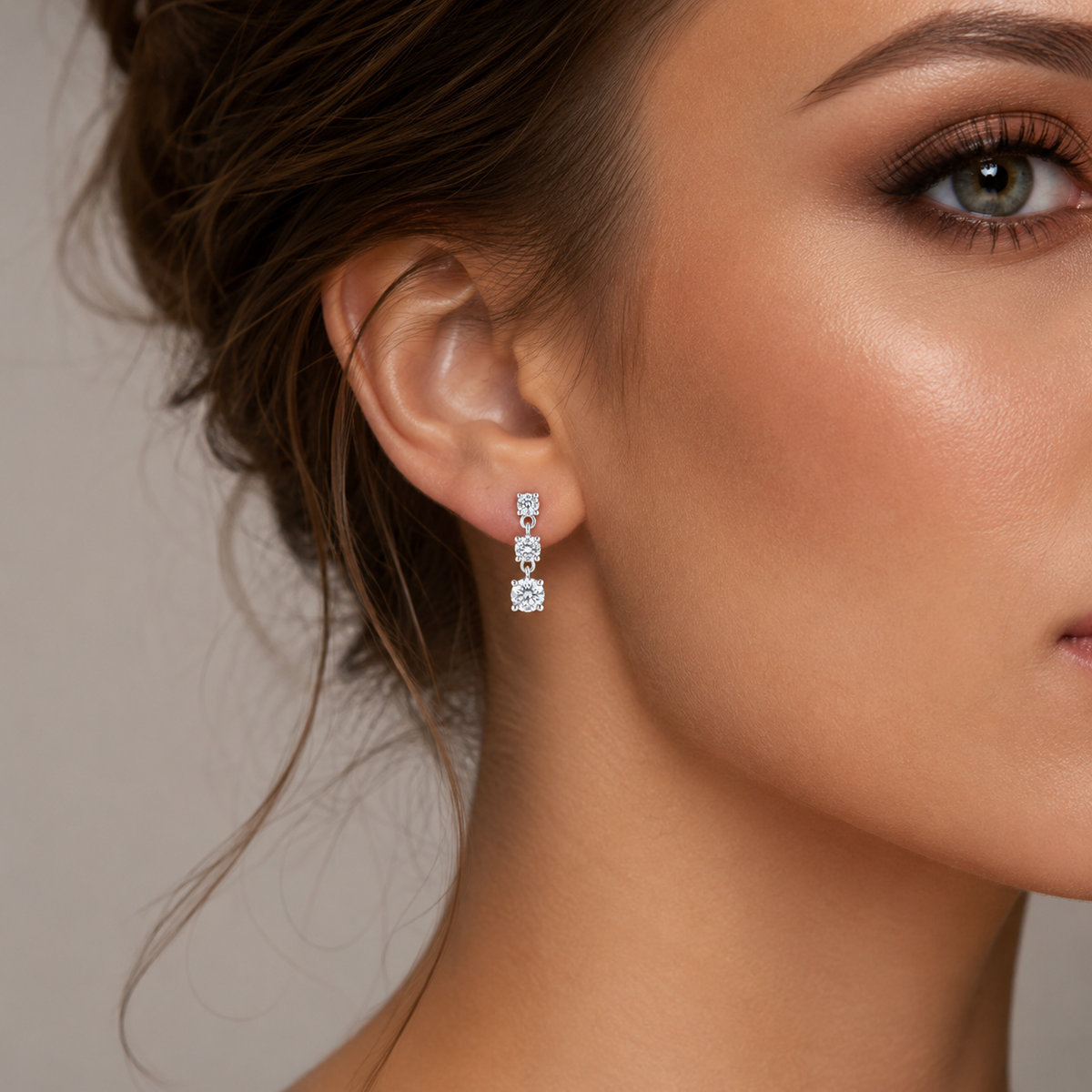 Boucles d'oreilles pendantes Trilogy Radiance