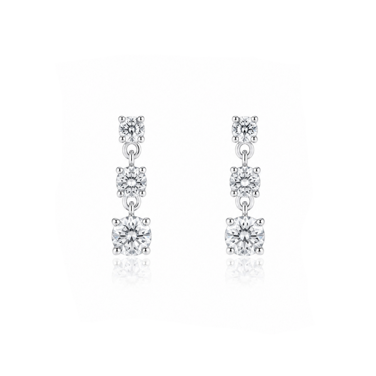 Boucles d'oreilles pendantes Trilogy Radiance