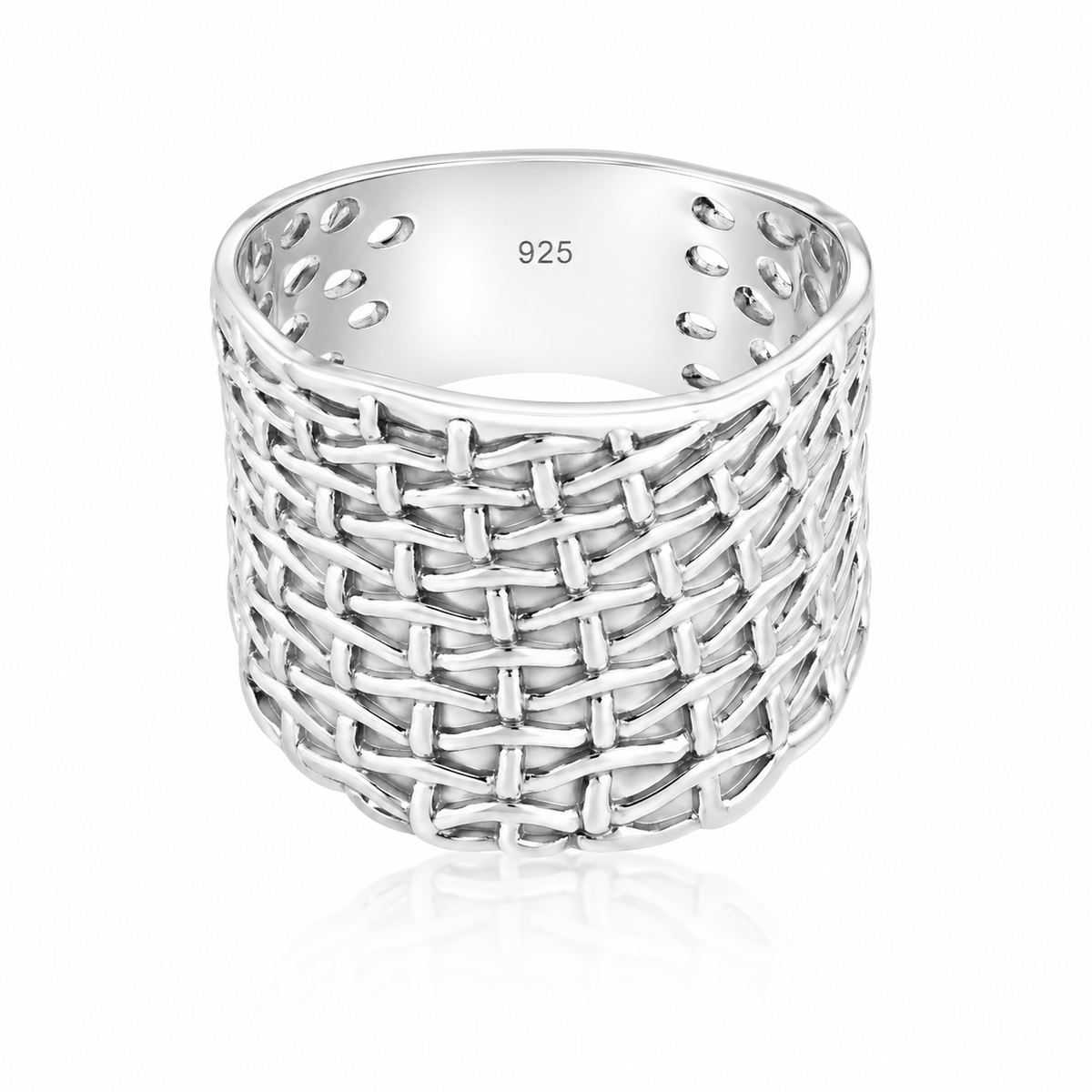 Weave Net Textured Ring