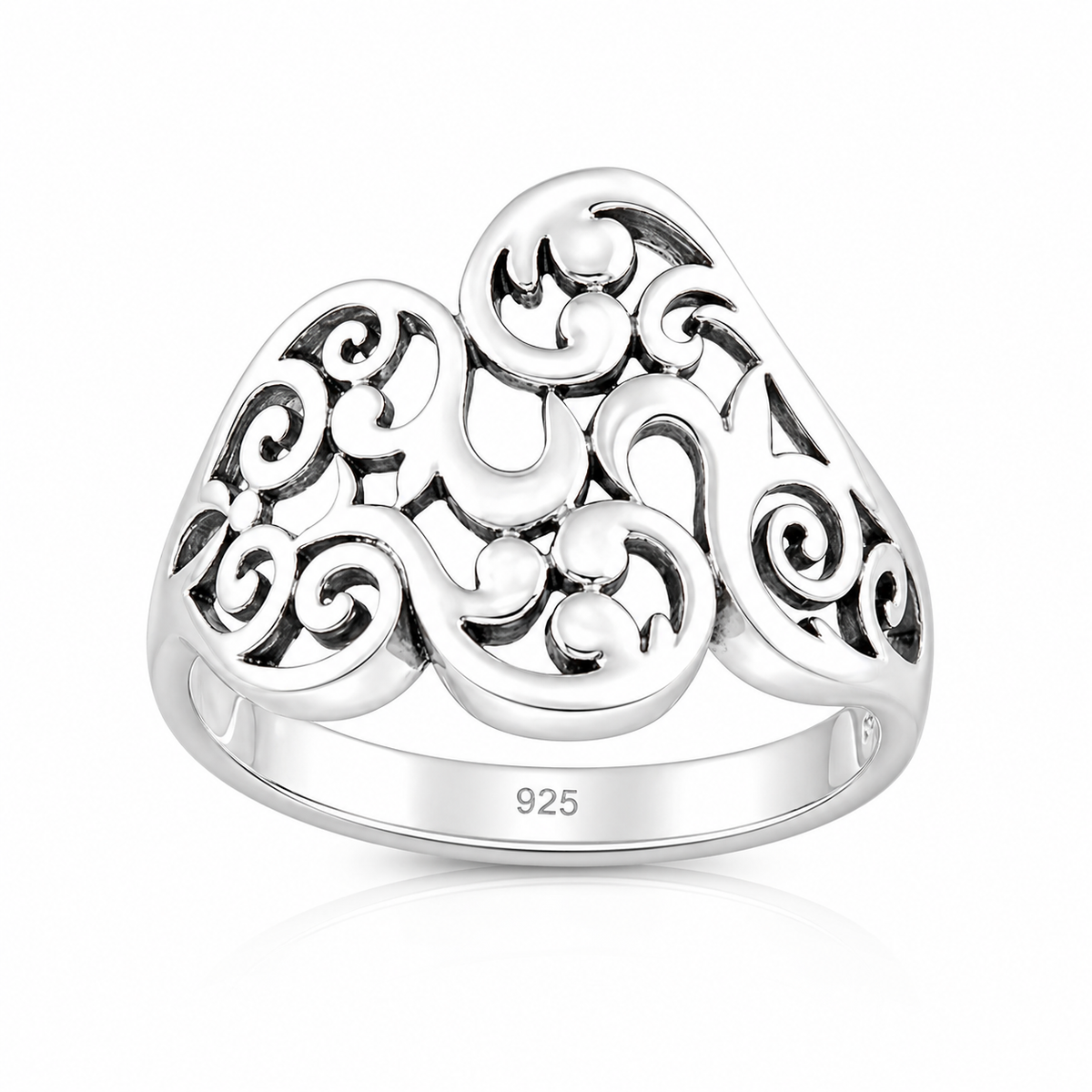 Wide Filigree Band Ring